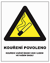Protikuřácký zákon Kouření povoleno