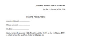 BOZP a PO v době vyhlášeného nouzovém stavu